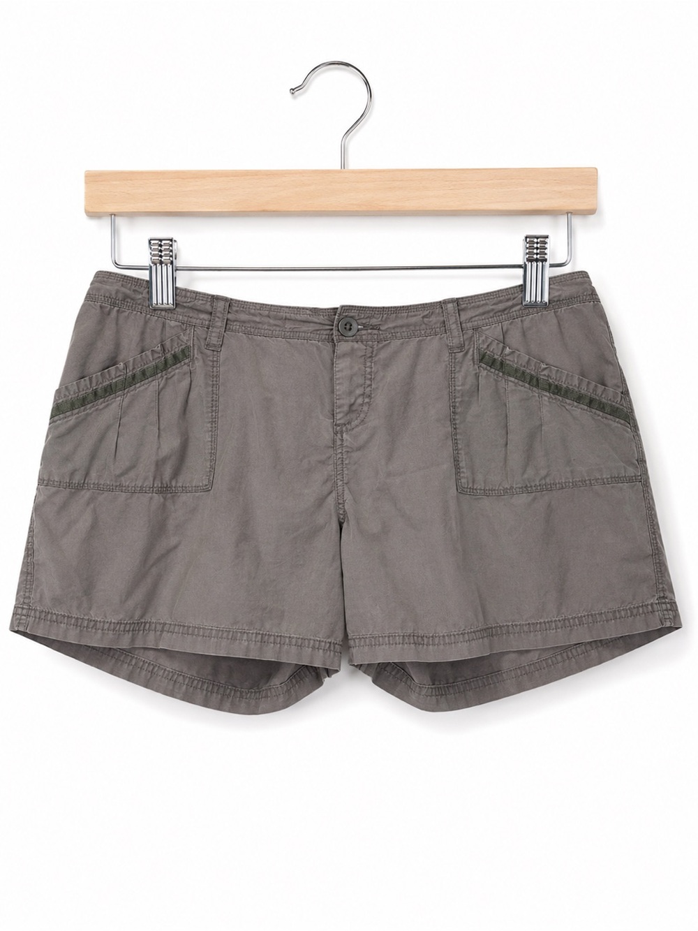 Announcements Maternity Gray Utility Cargo Shorts Cotton XL 9507